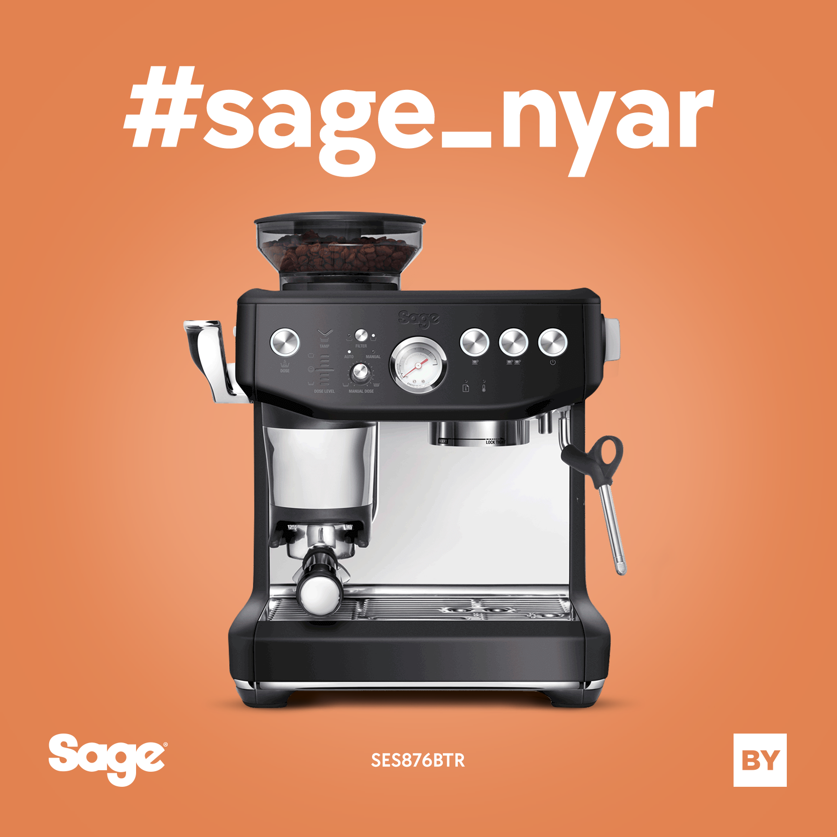 .Sage SES876BTR - The Barista Express™ Impress